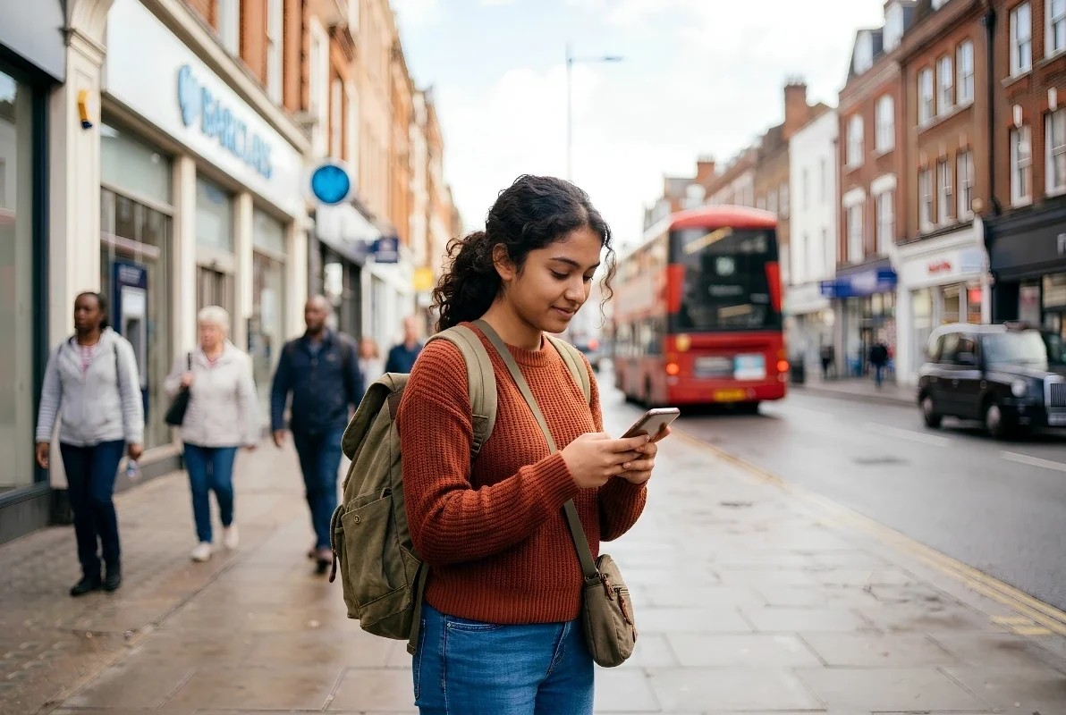 International student settling into life in the UK during their first weeks
